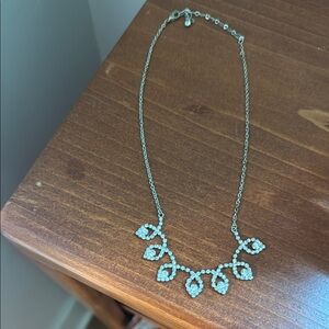 Elegant Silver Leaf Necklace